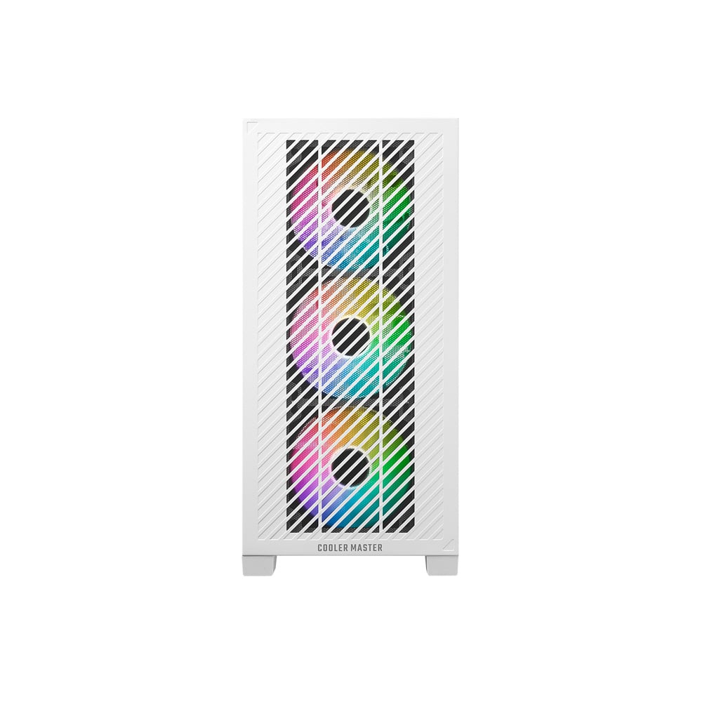 Vỏ Case Cooler Master ELITE 301 White (Matx, 3 Fan ARGB) - Ảnh 4